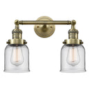 Innovations Lighting Small Bell 2 Light Bath Vanity Light Part Of The Franklin Restoration Collection 208L-AB-G52-LED
