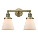 Innovations Lighting Small Cone 2 Light Bath Vanity Light Part Of The Franklin Restoration Collection 208L-AB-G61