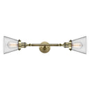 Innovations Lighting Small Cone 2 Light Bath Vanity Light Part Of The Franklin Restoration Collection 208L-AB-G62