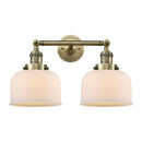 Innovations Lighting Large Bell 2 Light Bath Vanity Light Part Of The Franklin Restoration Collection 208L-AB-G71-LED