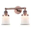 Innovations Lighting Small Canton 2 Light Bath Vanity Light Part Of The Franklin Restoration Collection 208L-AC-G181S-LED