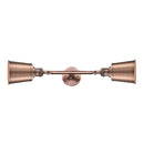Addison Bath Vanity Light shown in the Antique Copper finish with a Antique Copper shade