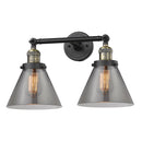 Innovations Lighting Large Cone 2 Light Bath Vanity Light Part Of The Franklin Restoration Collection 208L-BAB-G43