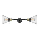 Innovations Lighting Large Cone 2 Light Bath Vanity Light Part Of The Franklin Restoration Collection 208L-BAB-G44
