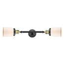 Innovations Lighting Small Bell 2 Light Bath Vanity Light Part Of The Franklin Restoration Collection 208L-BAB-G51
