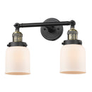Innovations Lighting Small Bell 2 Light Bath Vanity Light Part Of The Franklin Restoration Collection 208L-BAB-G51
