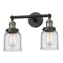 Innovations Lighting Small Bell 2 Light Bath Vanity Light Part Of The Franklin Restoration Collection 208L-BAB-G52