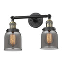 Innovations Lighting Small Bell 2 Light Bath Vanity Light Part Of The Franklin Restoration Collection 208L-BAB-G53-LED