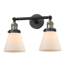 Innovations Lighting Small Cone 2 Light Bath Vanity Light Part Of The Franklin Restoration Collection 208L-BAB-G61