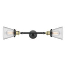 Innovations Lighting Small Cone 2 Light Bath Vanity Light Part Of The Franklin Restoration Collection 208L-BAB-G62