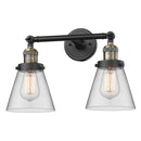 Innovations Lighting Small Cone 2 Light Bath Vanity Light Part Of The Franklin Restoration Collection 208L-BAB-G62