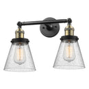 Innovations Lighting Small Cone 2 Light Bath Vanity Light Part Of The Franklin Restoration Collection 208L-BAB-G64