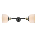 Innovations Lighting Large Bell 2 Light Bath Vanity Light Part Of The Franklin Restoration Collection 208L-BAB-G71-LED