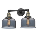 Innovations Lighting Large Bell 2 Light Bath Vanity Light Part Of The Franklin Restoration Collection 208L-BAB-G73