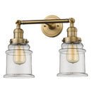 Innovations Lighting Canton 2 Light Bath Vanity Light Part Of The Franklin Restoration Collection 208L-BB-G182
