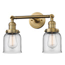 Innovations Lighting Small Bell 2 Light Bath Vanity Light Part Of The Franklin Restoration Collection 208L-BB-G52