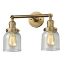 Innovations Lighting Small Bell 2 Light Bath Vanity Light Part Of The Franklin Restoration Collection 208L-BB-G54
