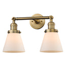 Innovations Lighting Small Cone 2 Light Bath Vanity Light Part Of The Franklin Restoration Collection 208L-BB-G61-LED