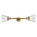 Innovations Lighting Small Cone 2 Light Bath Vanity Light Part Of The Franklin Restoration Collection 208L-BB-G64