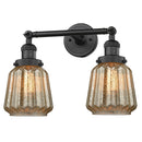 Innovations Lighting Chatham 2 Light Bath Vanity Light Part Of The Franklin Restoration Collection 208L-BK-G146