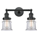 Innovations Lighting Small Canton 2 Light Bath Vanity Light Part Of The Franklin Restoration Collection 208L-BK-G182S-LED