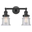 Innovations Lighting Small Canton 2 Light Bath Vanity Light Part Of The Franklin Restoration Collection 208L-BK-G184S