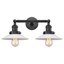 Innovations Lighting Halophane 2 Light Bath Vanity Light Part Of The Franklin Restoration Collection 208L-BK-G1-LED