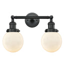 Innovations Lighting Beacon 2 Light 6" Bath Vanity Light 208L-BK-G201-6