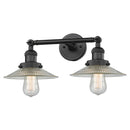 Innovations Lighting Halophane 2 Light Bath Vanity Light Part Of The Franklin Restoration Collection 208L-BK-G2-LED