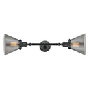 Innovations Lighting Large Cone 2 Light Bath Vanity Light Part Of The Franklin Restoration Collection 208L-BK-G43-LED