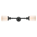 Innovations Lighting Small Bell 2 Light Bath Vanity Light Part Of The Franklin Restoration Collection 208L-BK-G51