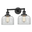 Innovations Lighting Large Bell 2 Light Bath Vanity Light Part Of The Franklin Restoration Collection 208L-BK-G72-LED