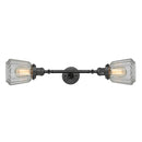 Chatham Bath Vanity Light shown in the Oil Rubbed Bronze finish with a Clear shade