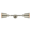 Addison Bath Vanity Light shown in the Brushed Satin Nickel finish with a Brushed Satin Nickel shade