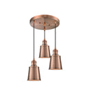 Addison Multi-Pendant shown in the Antique Copper finish with a Antique Copper shade