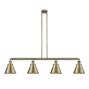Appalachian Island Light shown in the Antique Brass finish with a Antique Brass shade