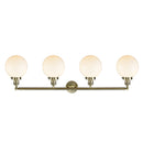 Innovations Lighting Beacon 4 Light 44" Bath Vanity Light 215-AB-G201-8-LED