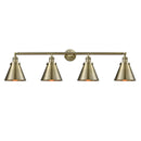 Appalachian Bath Vanity Light shown in the Antique Brass finish with a Antique Brass shade