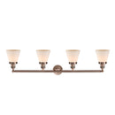 Innovations Lighting Small Cone 4 Light Bath Vanity Light Part Of The Franklin Restoration Collection 215-AC-G61