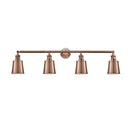 Addison Bath Vanity Light shown in the Antique Copper finish with a Antique Copper shade