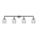 Colton Bath Vanity Light shown in the Polished Chrome finish with a Clear Halophane shade