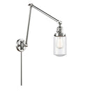 Dover Swing Arm shown in the Polished Chrome finish with a Seedy shade