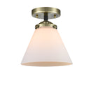 Innovations Lighting Large Cone 1 Light Semi-Flush Mount Part Of The Nouveau Collection 284-1C-BAB-G41-LED