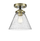 Innovations Lighting Large Cone 1 Light Semi-Flush Mount Part Of The Nouveau Collection 284-1C-BAB-G44