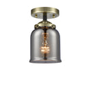 Innovations Lighting Small Bell 1 Light Semi-Flush Mount Part Of The Nouveau Collection 284-1C-BAB-G53