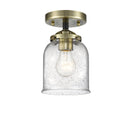 Innovations Lighting Small Bell 1 Light Semi-Flush Mount Part Of The Nouveau Collection 284-1C-BAB-G54-LED