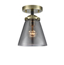 Innovations Lighting Small Cone 1 Light Semi-Flush Mount Part Of The Nouveau Collection 284-1C-BAB-G63-LED
