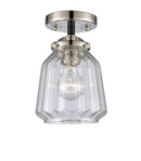 Innovations Lighting Chatham 1 Light Semi-Flush Mount Part Of The Nouveau Collection 284-1C-BPN-G142-LED