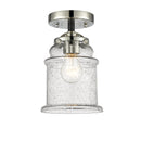Innovations Lighting Canton 1 Light Semi-Flush Mount Part Of The Nouveau Collection 284-1C-BPN-G184-LED