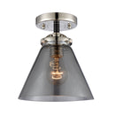 Innovations Lighting Large Cone 1 Light Semi-Flush Mount Part Of The Nouveau Collection 284-1C-BPN-G43